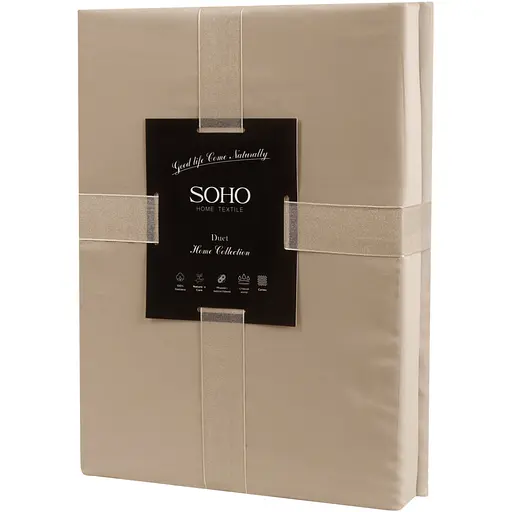 Комплект постельного белья Soho Duet евро Mocha/Ivory (Евро Duet 200*230 Mocha/Ivory) - фото 3