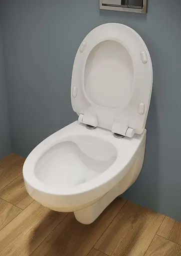 Унітаз підвісний CET 468 Cersanit Cersania SimpleOn з поліпропіленовим сидінням SoftClose+QuickRelease 30412 - фото 6