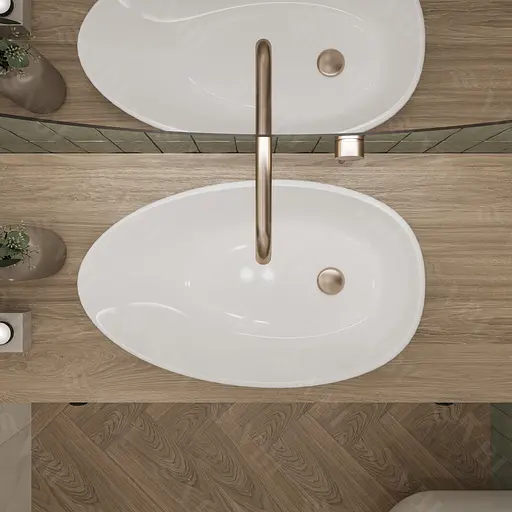 Умивальник VBI Trento 65 white накладний VBI-011901, Білий - фото 4