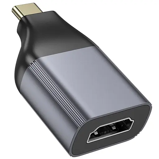 Переходник Hoco UA33 Type-C to HDTV Metal grey - фото 2