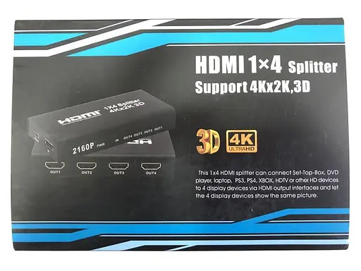 HDMI-сплиттер 1×4 Atcom HDMI 4 порта поддержка UHD 4K - фото 4