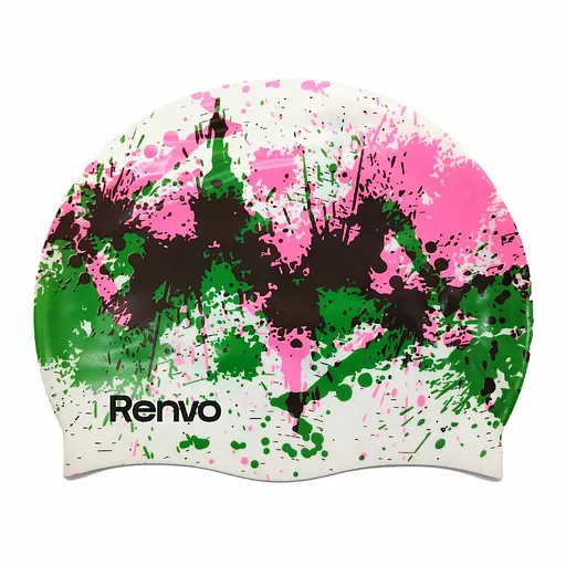 Доросла шапочка для плавання Renvo Kerio Splash Різнокольоровий Уні OSFM (2SC150-0314) - фото 1