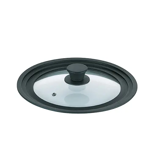 Кришка скляна з силіконовим обідком Concetta, 22-26 см (11441)