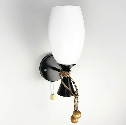 Бра з вимикачем у чорному корпус Line.F 11299/1W - фото 1