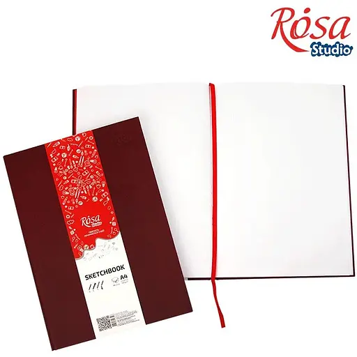 Блокнот A4 Rosa Studio (21х29.7см) 100г/м2 96л бордо - фото 2