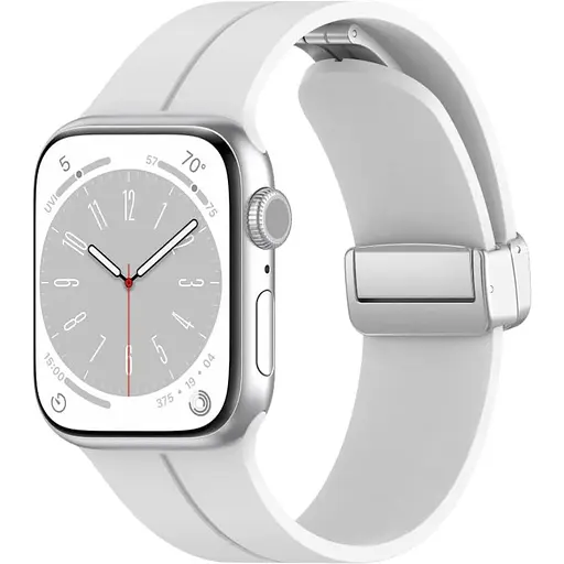 Ремешок DK CDK для Apple Watch 40mm (Series 4 / 5 / 6 / SE1 / SE2) Silicone Sport Magnetic (017247) (white /