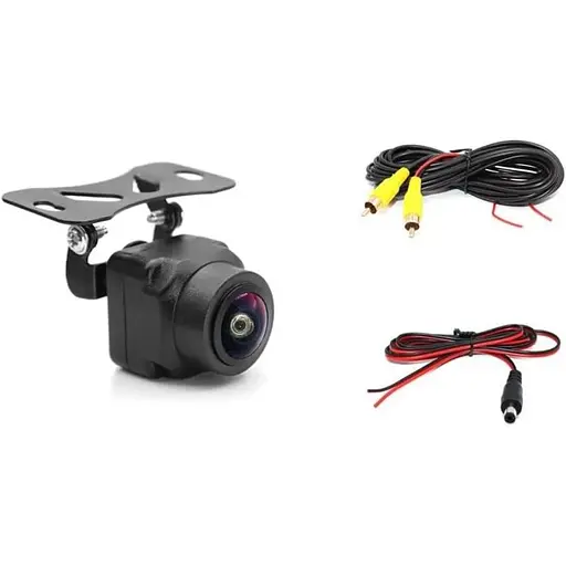 Камера заднего вида E309 1080P 180 градусов объектив «рыбий глаз» универсальная - фото 2