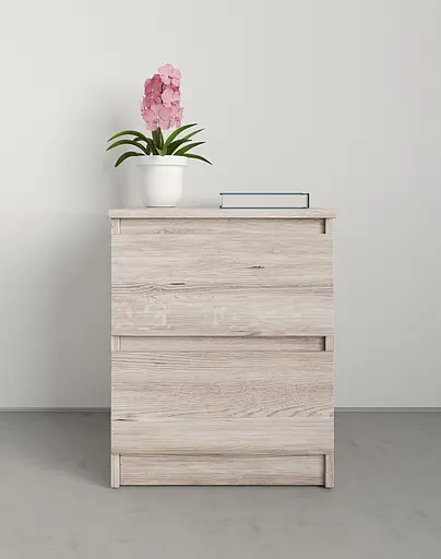 Приліжкова тумба MebelStar Нео 40x43x53 см Аляска сірий (MBS-1185) - фото 2