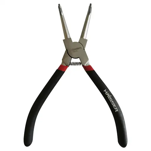 Съемник для наружных стопорных колец Haisser 41146 изогнутые губки, разжим, 180 мм (97409)