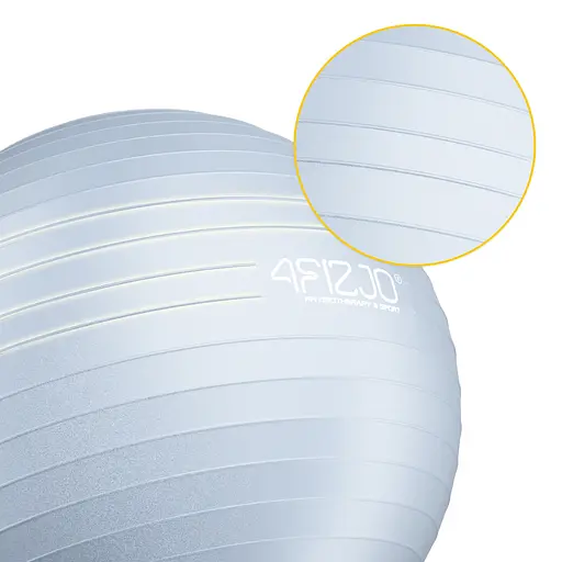 М'яч для фітнесу (фітбол) 4FIZJO 65 см Anti-Burst Grey (P-5905973404785) - фото 2