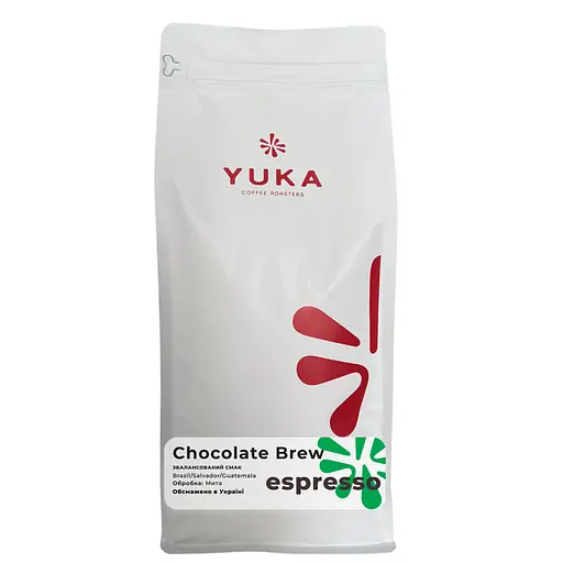 Кава мелена Yuka Coffee Roastery Chocolate Brew суміш арабіки 1кг - фото 1