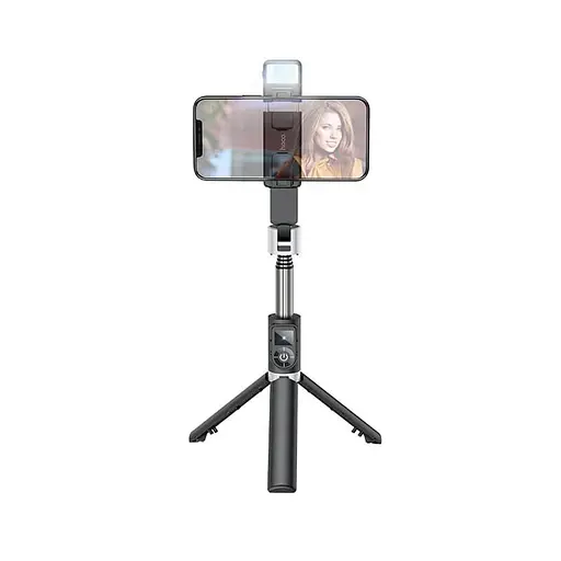 Селфі-монопод Hoco K16 aluminum alloy fill light live broadcast holder тринога штатив - фото 8