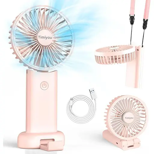 Портативный вентилятои Timiyou 3 скорости встроенный аккумулятор