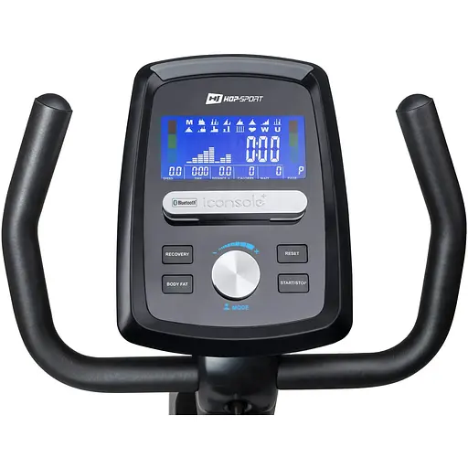 Горизонтальный велотренажер Hop-Sport HS-070L Helix синий iConsole+ - фото 7