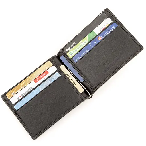 Зажим для денег из натуральной кожи морского ската Stingray Leather 12х8.5х1 см acs0032270 - фото 6