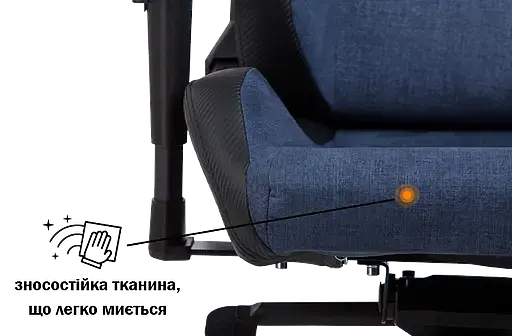 Геймерское кресло GT Racer черное с темно-синим (X-8005 Dark Blue/Black) - фото 9