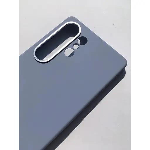 Оригінальний протиударний силіконовий чохол Samsung Silicone Case для Galaxy S25 Ultra Light Blue - фото 7