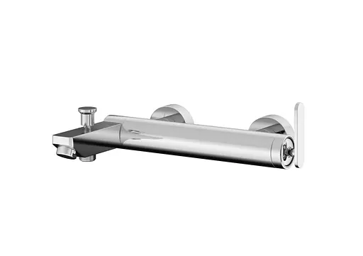 Змішувач для ванни Kohlman Boxine chrome настінний KPL-QW110B Хром - фото 3