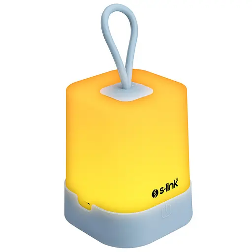 Ліхтар акумуляторний S-link SL-F141 1W Led 1200mAh Rechargeable Touch On/Off Блакитний