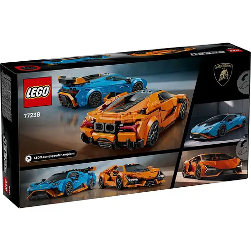 Конструктор LEGO Speed Champions Lamborghini Revuelto и Huracan STO 607 деталей (77238) - фото 9