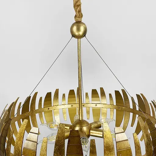 Підвісна люстра у золотому корпусі Ø 60 см | Арт. MJ 212-600 | Line F - фото 4