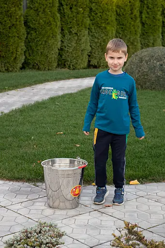 Відро з нержавіючої сталі (нержавійка) господарське без кришки 10 л 88177 - фото 7