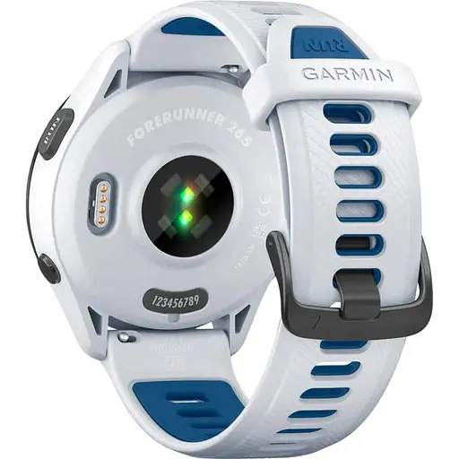 Смарт-годинник Garmin Forerunner 265 Black Bezel with Whitestone Case and Whitestone/Tidal Blue Silicone Band (010-02810-01) [89366] - фото 7