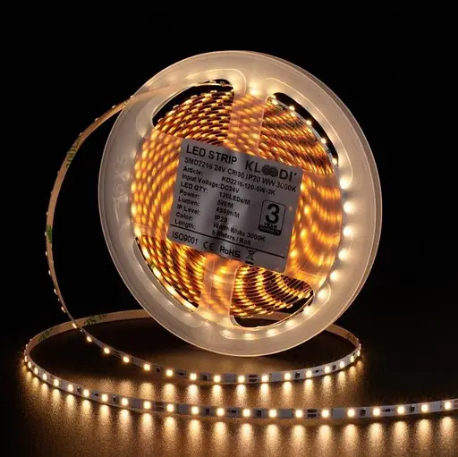 LED Стрічка 5W 120LED 3000K 450LM IP20 24V KLOODI KD2216-120-5W-3К-24V - фото 5