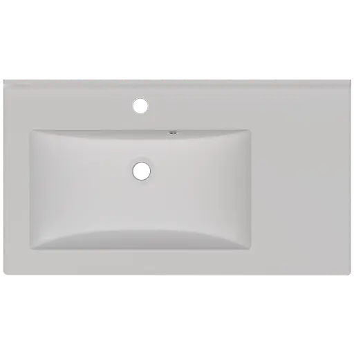 Раковина матова врізна Amidicon Techno 80 800x450 з литого каменю TECHNO_80_MAT, Білий матовий - фото 4