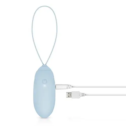 Віброяйце EasyToys Luv Egg 16 см блакитний - фото 4