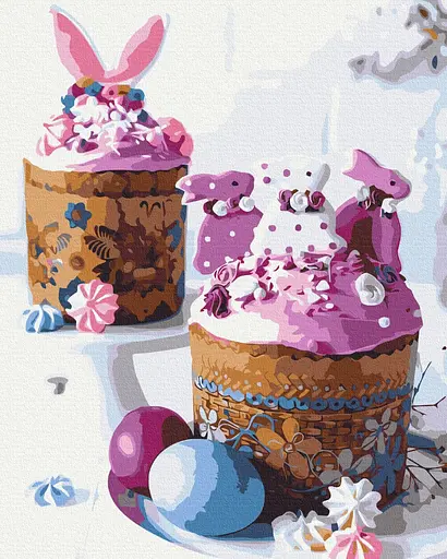 Картина за номерами на підрамнику Brushme Великодні пасочки