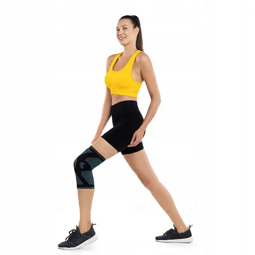 Фіксатор (бандаж) для коліна 4FIZJO зі стабілізацією колінної чашки 1 шт 4FJ0459 Size L (P-5907739317940) - фото 4