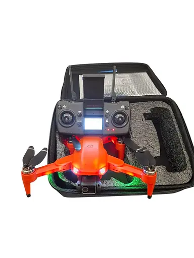 Квадрокоптер L900 PRO 6K GPS з кейсом (до 1200м) 28 хвилин польоту (Помаранчевий) - фото 8