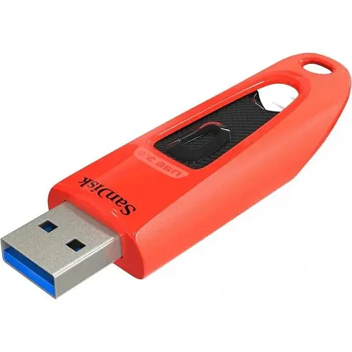 SanDisk Ultra 64GB, USB 3.0 Flash Drive, 130MB/s read - Red, EAN: 619659145897 - фото 1