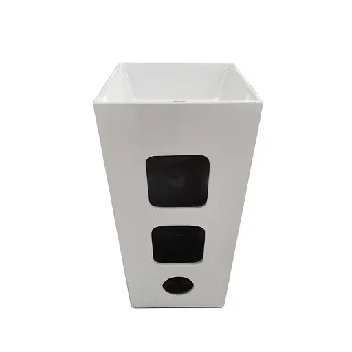 Умивальник підлоговий Mixxus Premium Quadro-1101 410x410x850 мм MP6574, Білий - фото 4