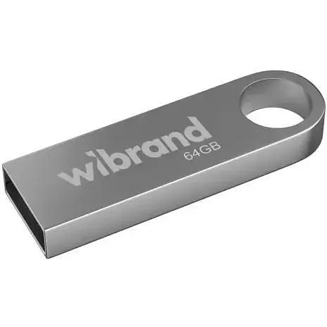 Флеш накопичувач USB 64Gb Wibrand Puma сріблястий USB 2.0 (WI2.0/PU64U1S) - фото 1