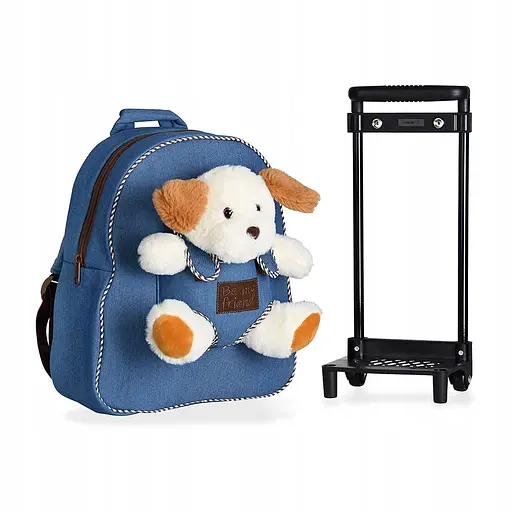 Дитячий рюкзак на колесах Perletti Toys Duff Dog з м'якою іграшкою (P13034) - фото 5