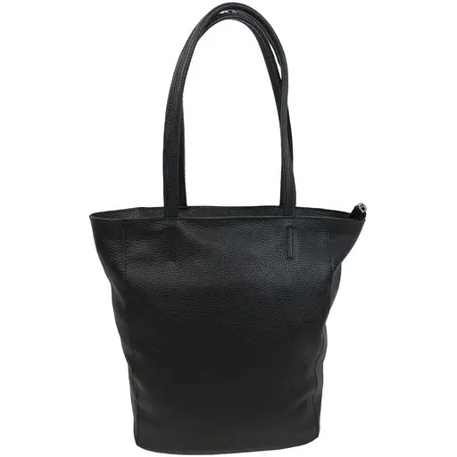 Женская сумка из натуральной кожи Borsacomoda черная sum0028733 - фото 1