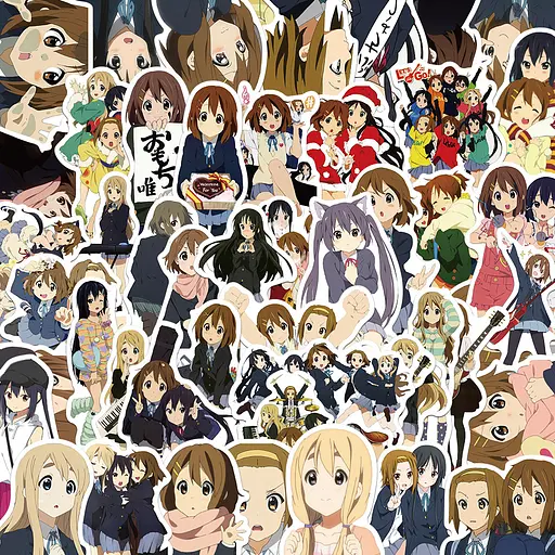 Стікерпак Кей-он! Набір наклейок GeekLand K-On! 50 штук - фото 1