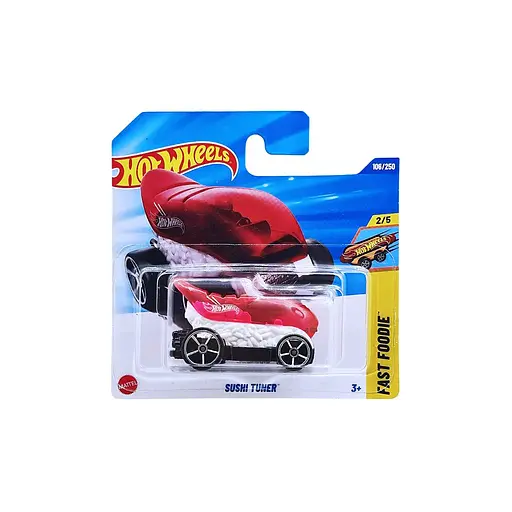 Базова машинка Hot Wheels Fast Foodie Sushi Tuner червона з білим (5785)   - фото 4