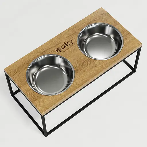 Hollky Base XL20 — миски на підставці для великих собак (2 × 1,8 л) - фото 6