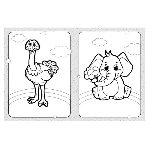 Раскраска детская Веселые животные Кенгуру 1489002 для самых маленьких - фото 2