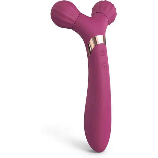 Вибратор-массажер для пар 2 в 1 Love To Love Fireball - Plum Star