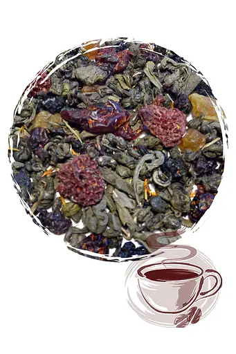 Чай зелений Brayval Лісова ягода 500 г - фото 1