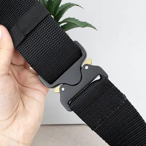 Ремень тактический с пряжкой Кобра ширина 50 мм JK-5033 (120 см) черный - фото 3