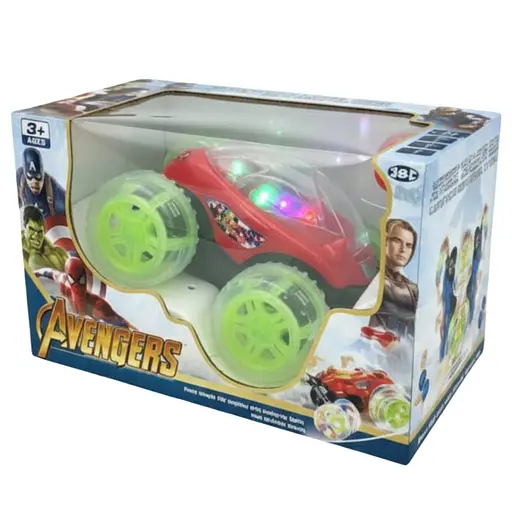 Радіокерована Машина-Перевертень 9802 M-A-01, Мелодія, Підсвічування, Акумулятор, Пульт 2.4GHz, Червона - фото 2