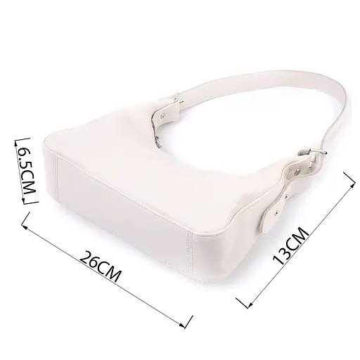 Сумка багет Shvigel с регулируемым ремнем из натуральной кожи 26х13х6.5 см sum0027028 - фото 3