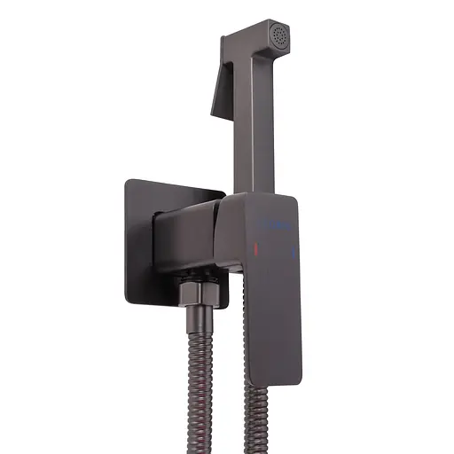 Набір гігієнічного душа прихованого монтажу Globus Lux Milano GLM-0-106MIX-GP, Графит - фото 5