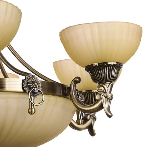 Люстра подвесная Brille классическая E27 60W BZ (BKL-452S/9) - фото 2