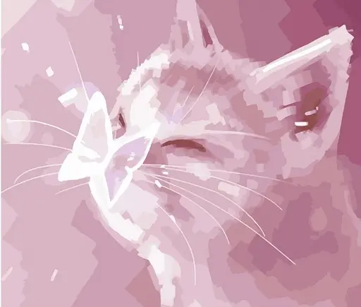 Набор для росписи по номерам Бабочка на носике, Strateg, 40x50 см, DY183